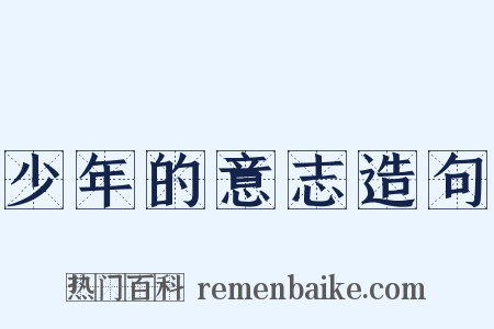 少年的意志造句是什么意思的图片